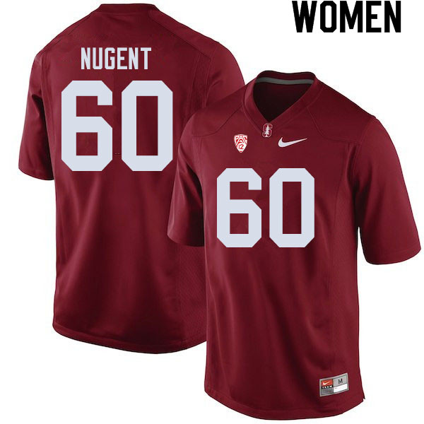 Women #60 Drake Nugent Stanford Cardinal College Football Jerseys Sale-Cardinal
